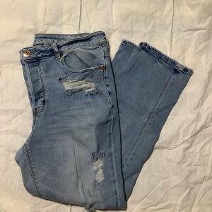American Eagle Outfitters Light Blue Straight Leg Jeans size 14 women’s